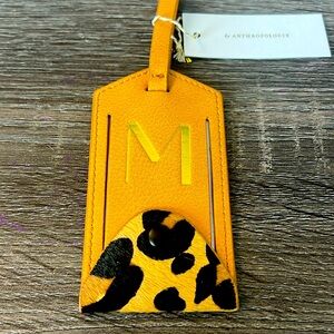 Anthropologie Animalia Monogrammed Luggage Tag - NWT